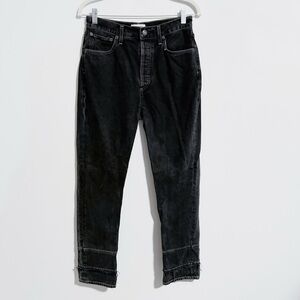 Agolde - Black Washed Triple Hem Jeans
